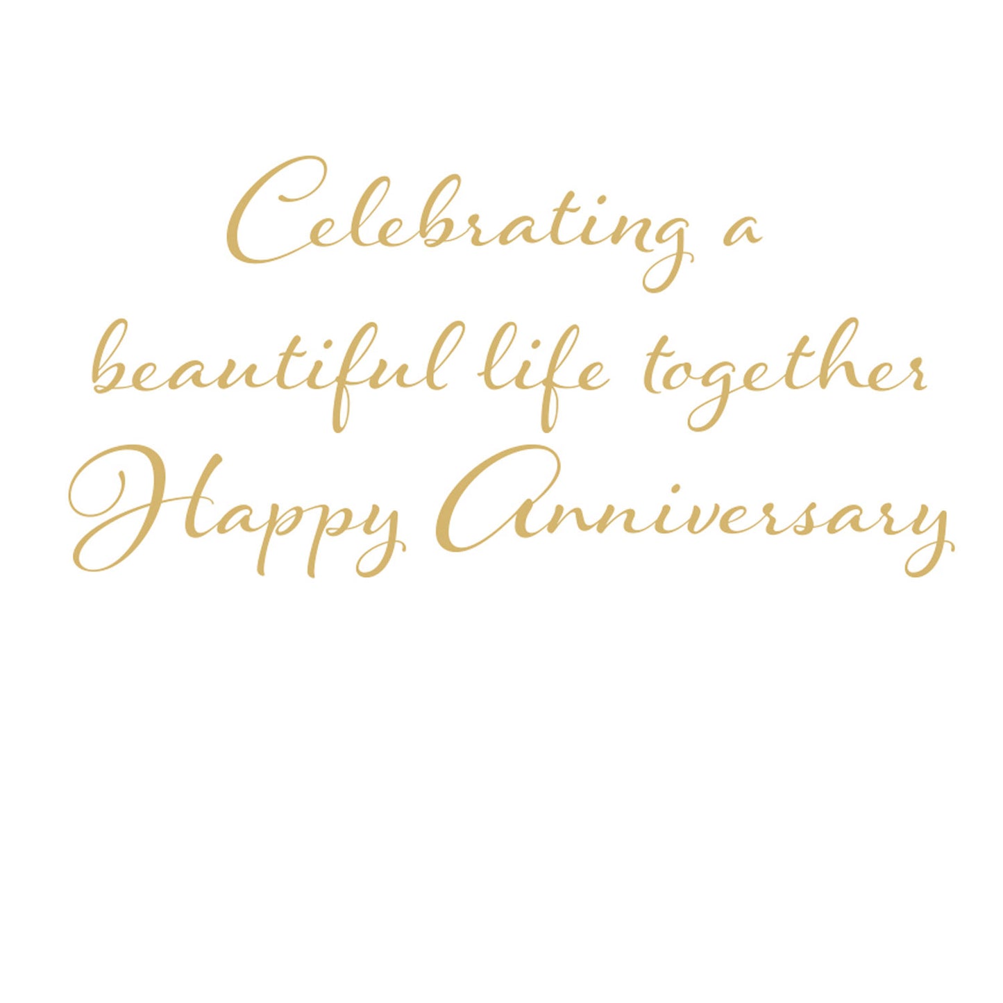 Anniversary Card - Birds And Butterflies Foil