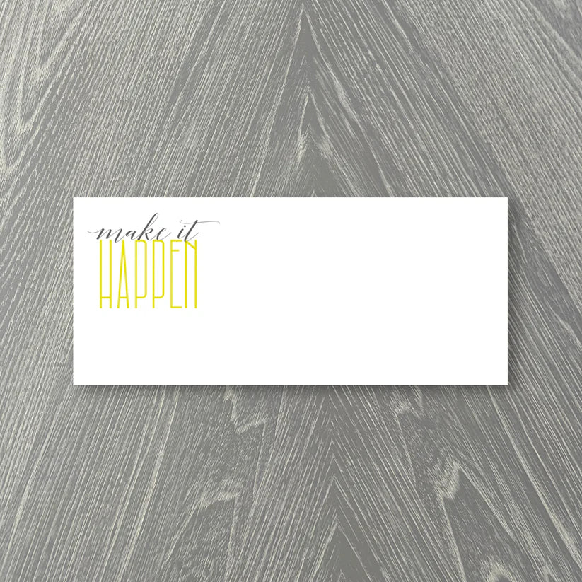 Notepad - Chartreuse Make It Happen