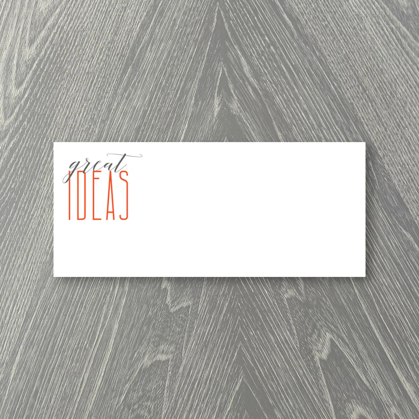 Notepad - Orange Great Ideas