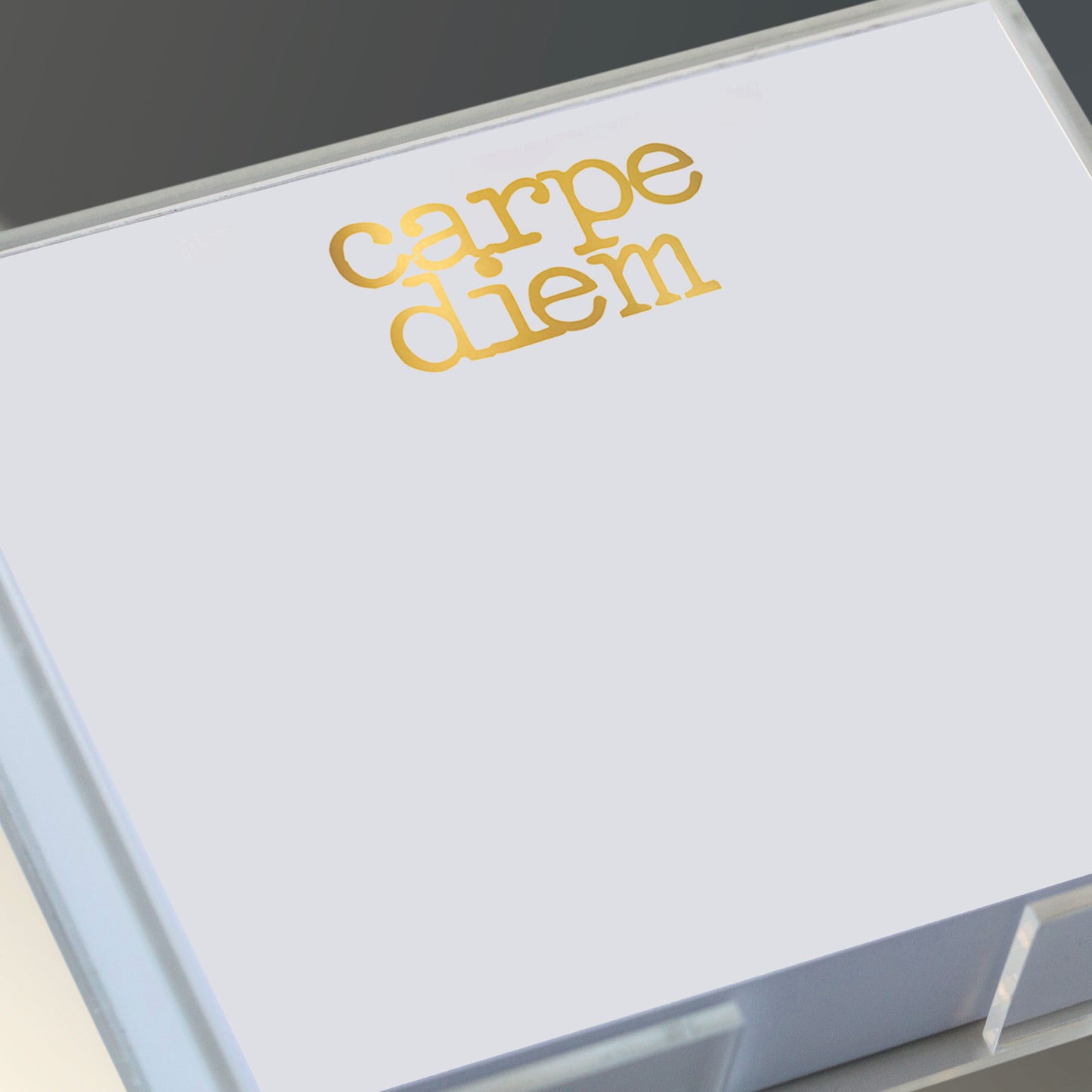 Notepad - Gold Foil Luxe Carpe Diem