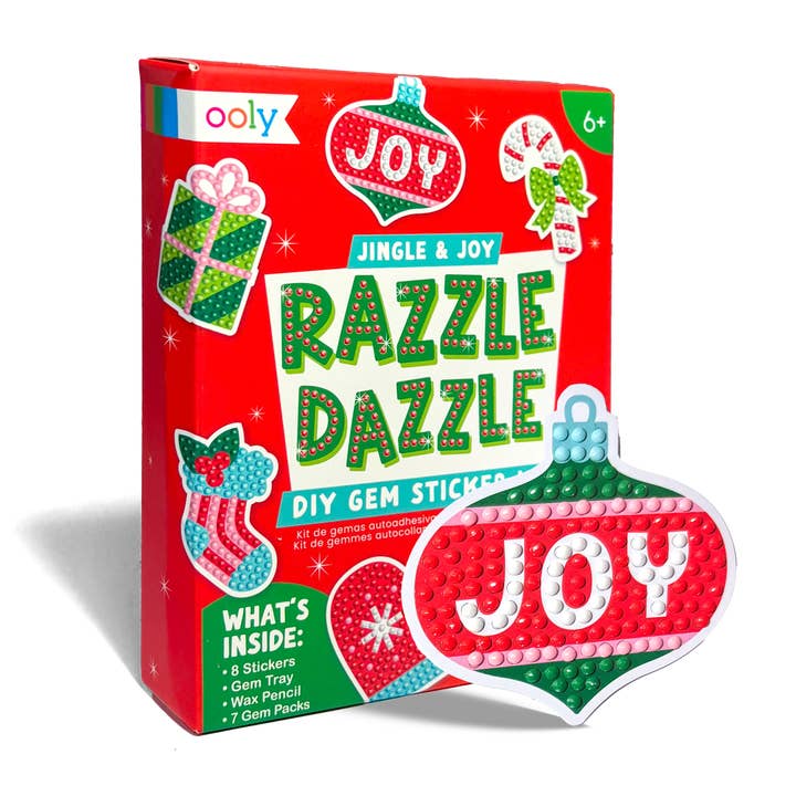 Mini Razzle Dazzle Diy Gem Sticker Kit - Jingle & Joy