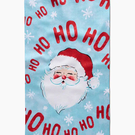 Merry Santa Claus Tea Towel