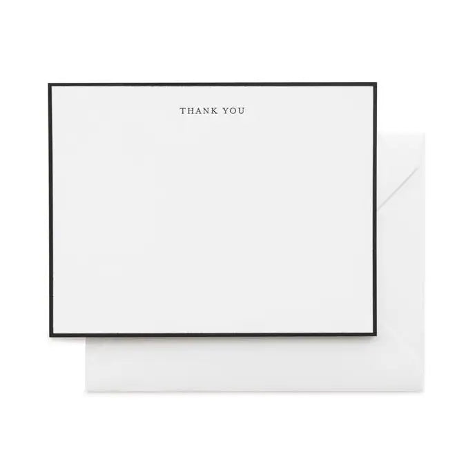Note Set - Simple Black Thank You