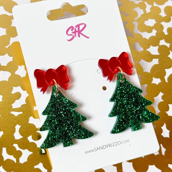 Dangle Earrings - Traditional Christmas Tree