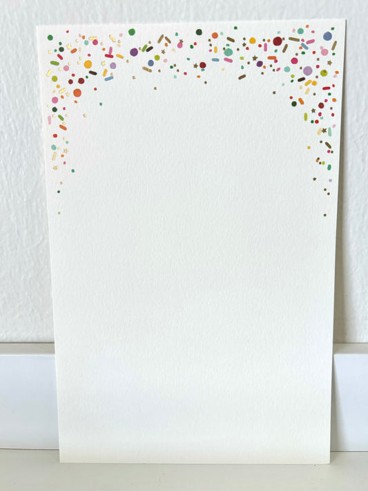 Sprinkles Gold Foil Invitations - 10 CT