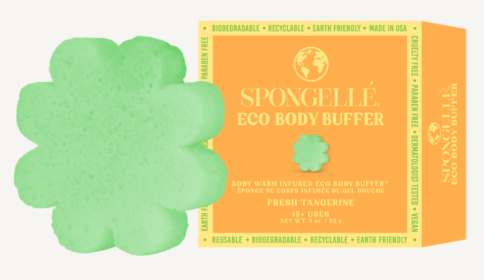 Eco Body Buffer Sponge - Fresh Tangerine