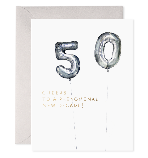 Birthday Card - Helium 50