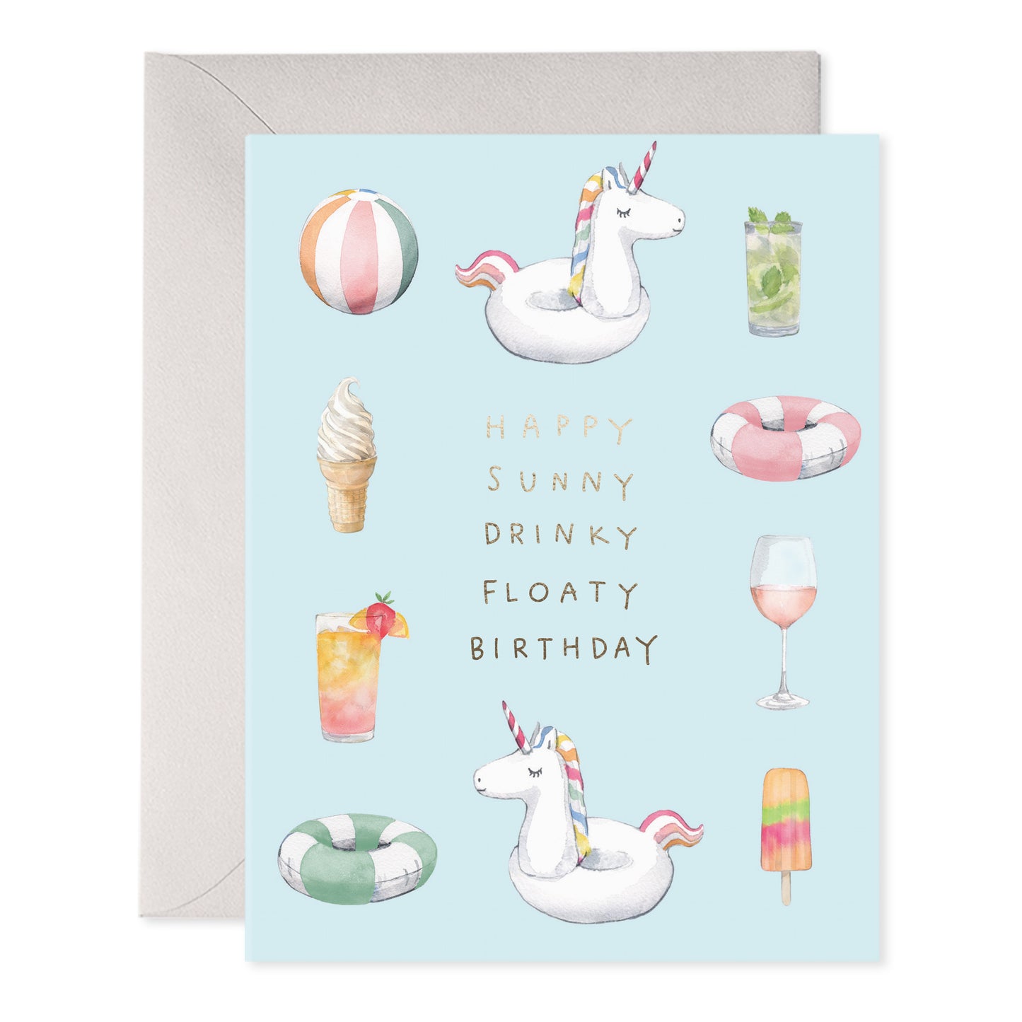 Pool Party Birthday Card