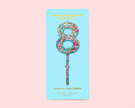 Confetti Cake Topper | 8