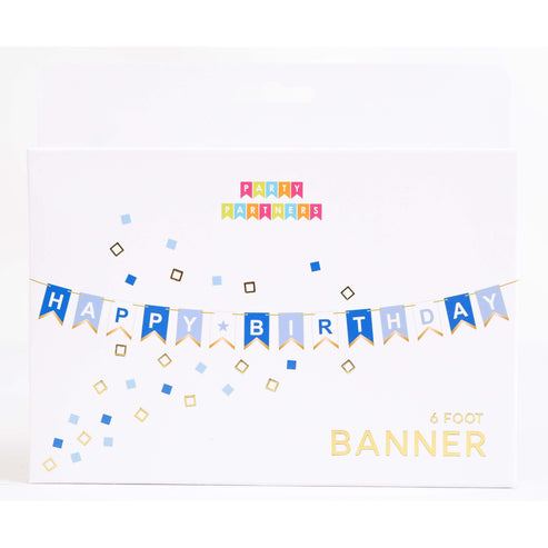 Banner - Blue Happy Birthday