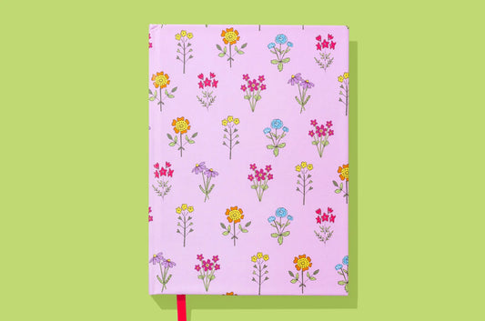 Pink Wildflowers Notebook