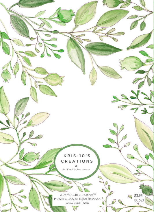 Birthday Cake Greenery Card