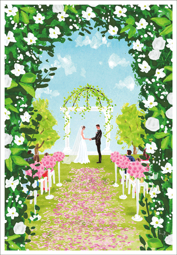 Wedding Card - Garden Arch