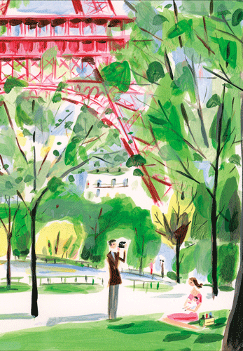 Anniversary Card - Eiffel Tower