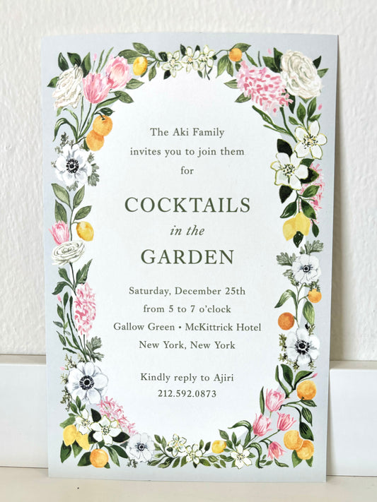 Joie des Fleurs Invitation - 10 CT