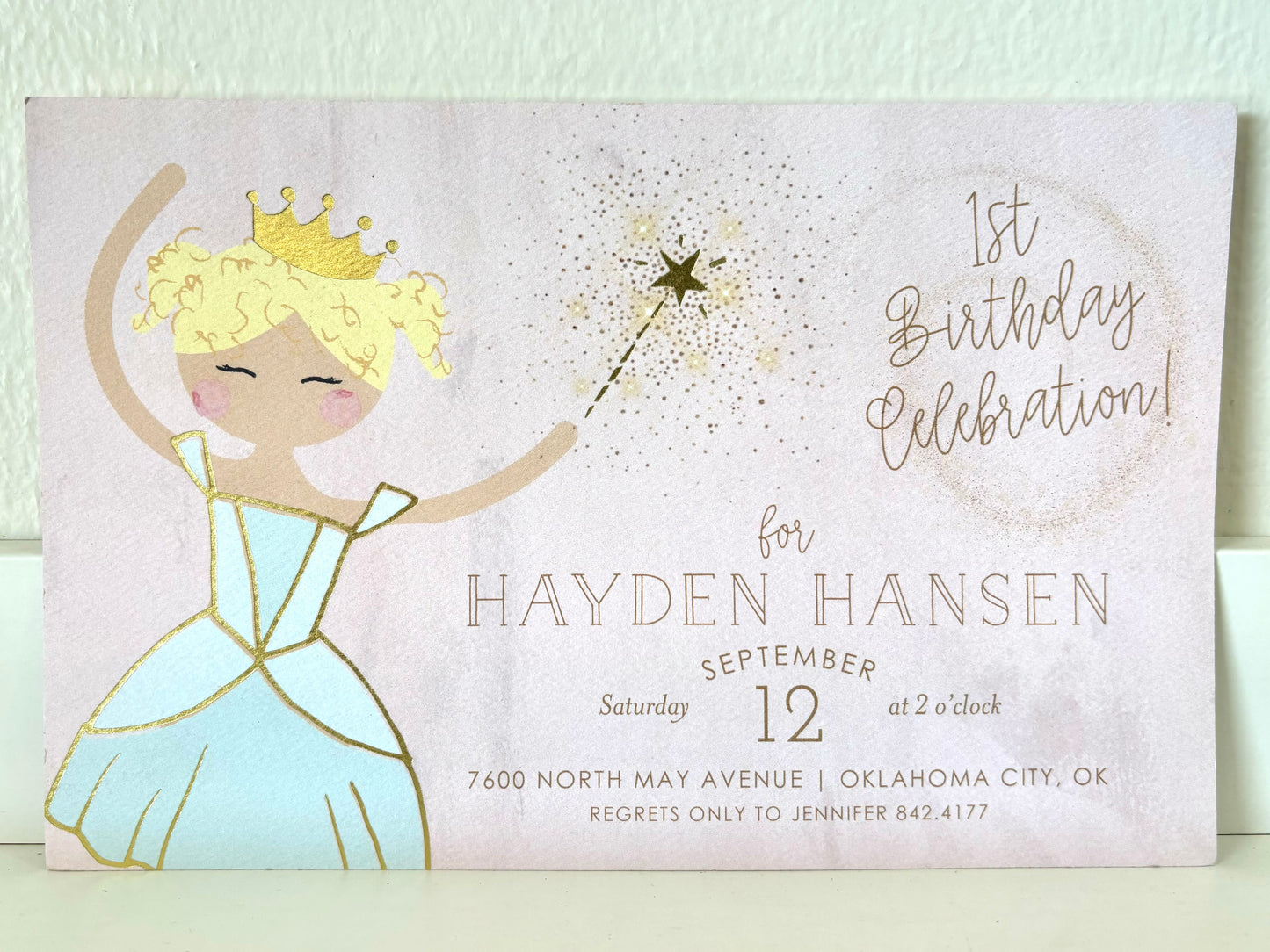 Fairy Princess Foil Invitation - 10 CT