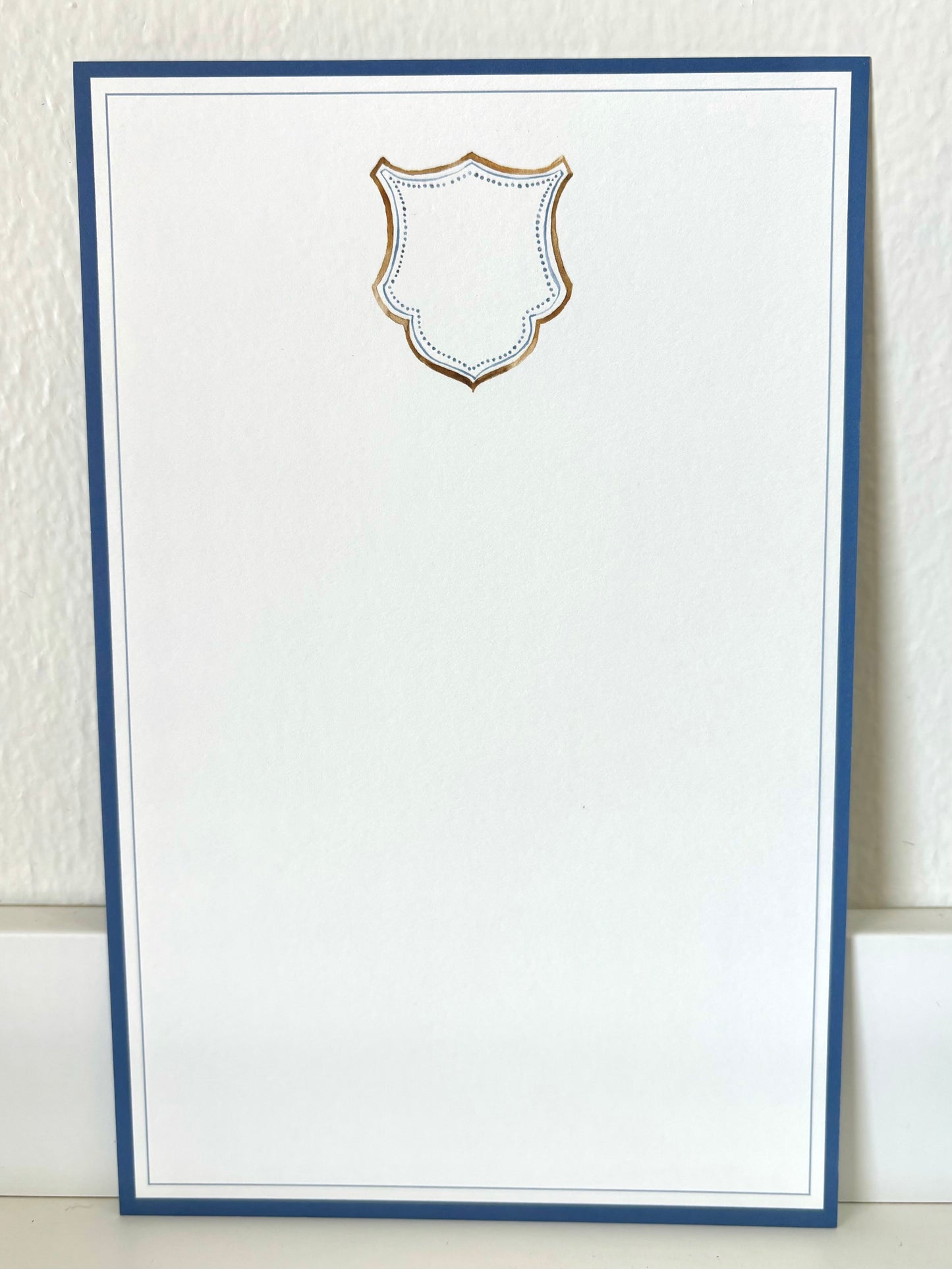 Blue Diamond Crest Invitation - 10 CT