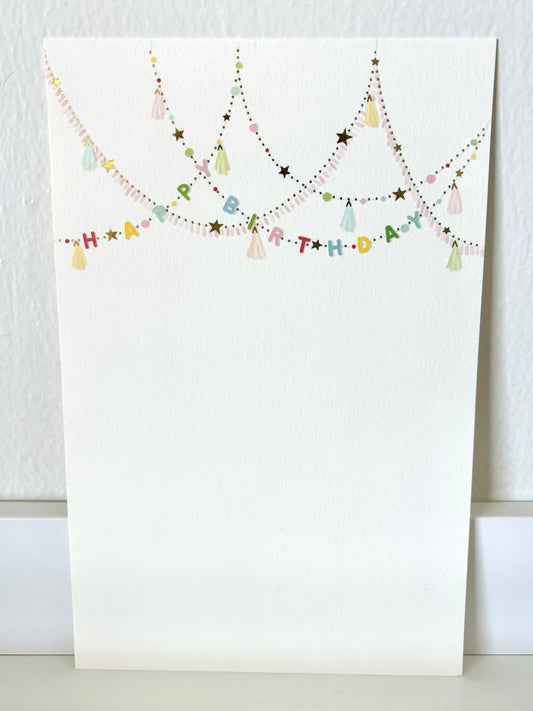 Happy Birthday Gold Foil Stars Invitations - 10 CT