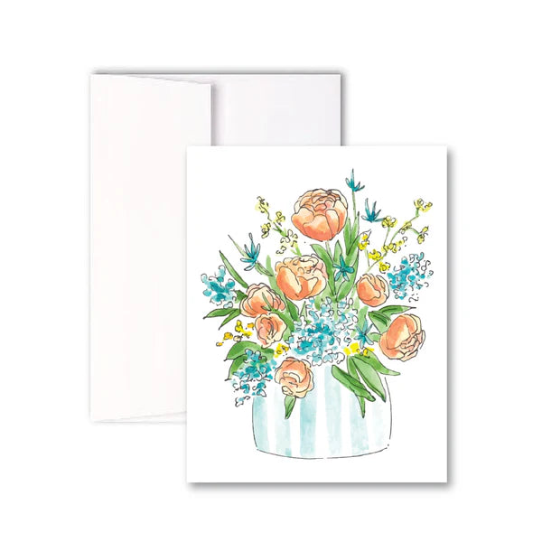 Boxed Cards - Striped Vase