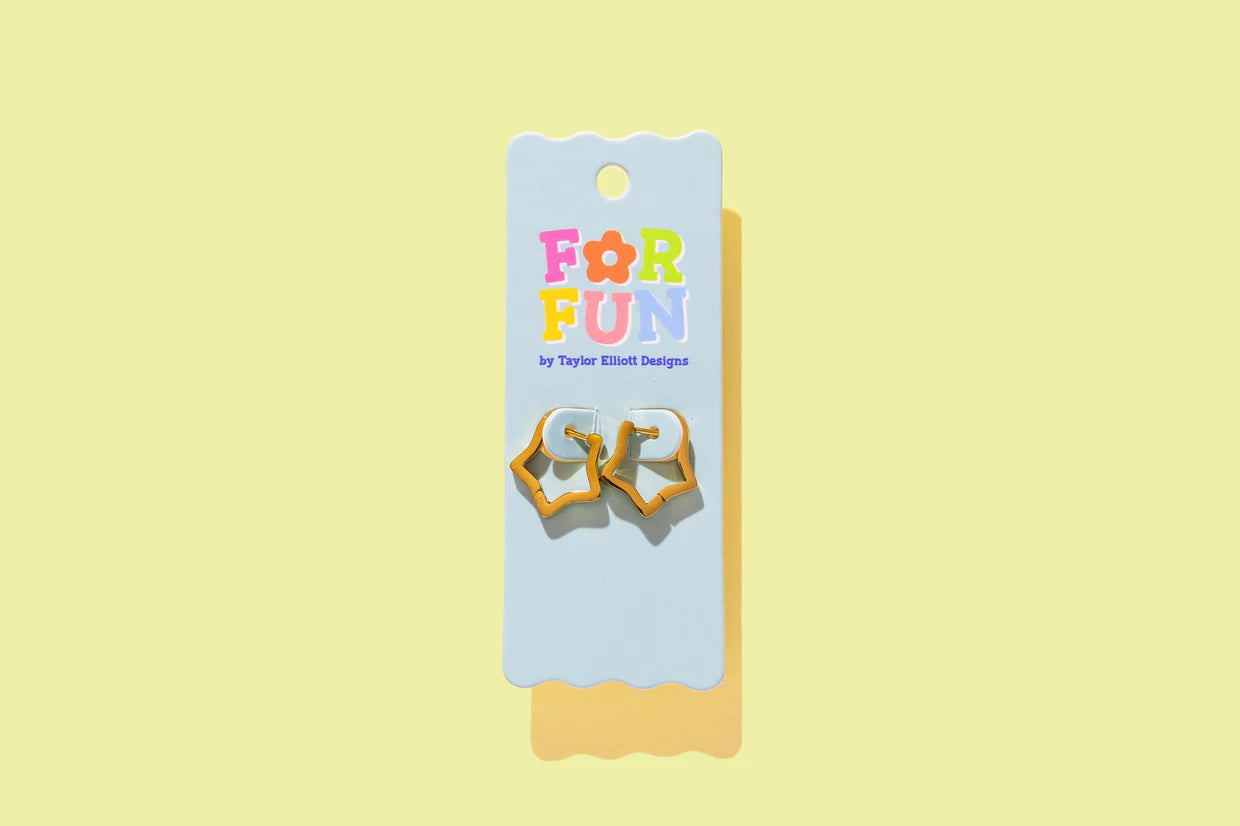 Huggie Earrings - Heidi Star