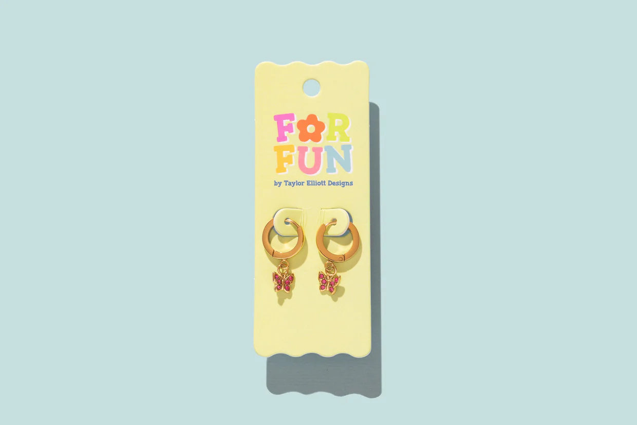 Huggie Earrings - Maddy Butterfly