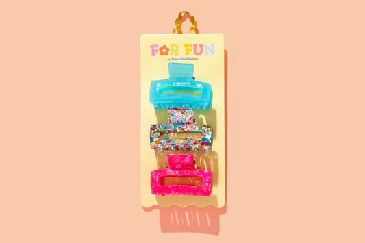 Claw Clip Trio - Colorful Confetti
