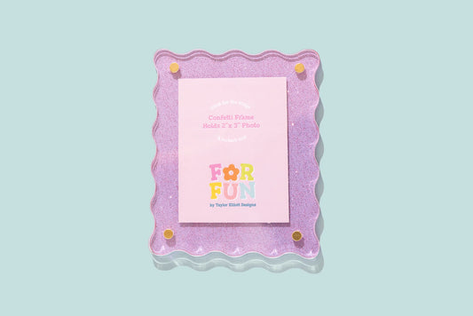 2x3 Magnetic Frame - Purple Glitter
