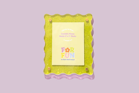 2x3 Magnetic Frame - Green Glitter