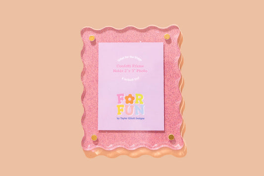 2x3 Magnetic Frame - Pink Glitter