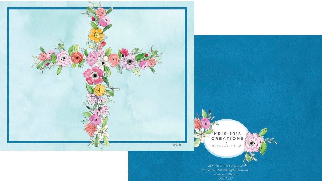 Boxed Notes - Floral Cross