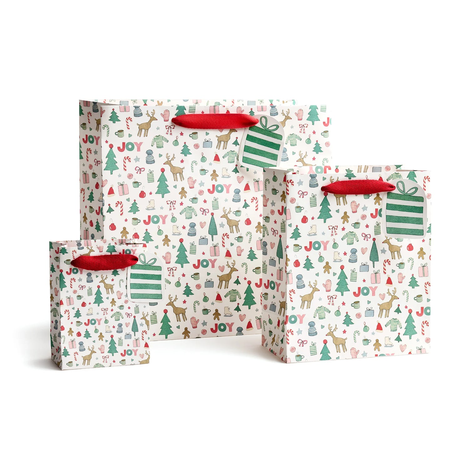 Large Gift Bag - Merry Motif