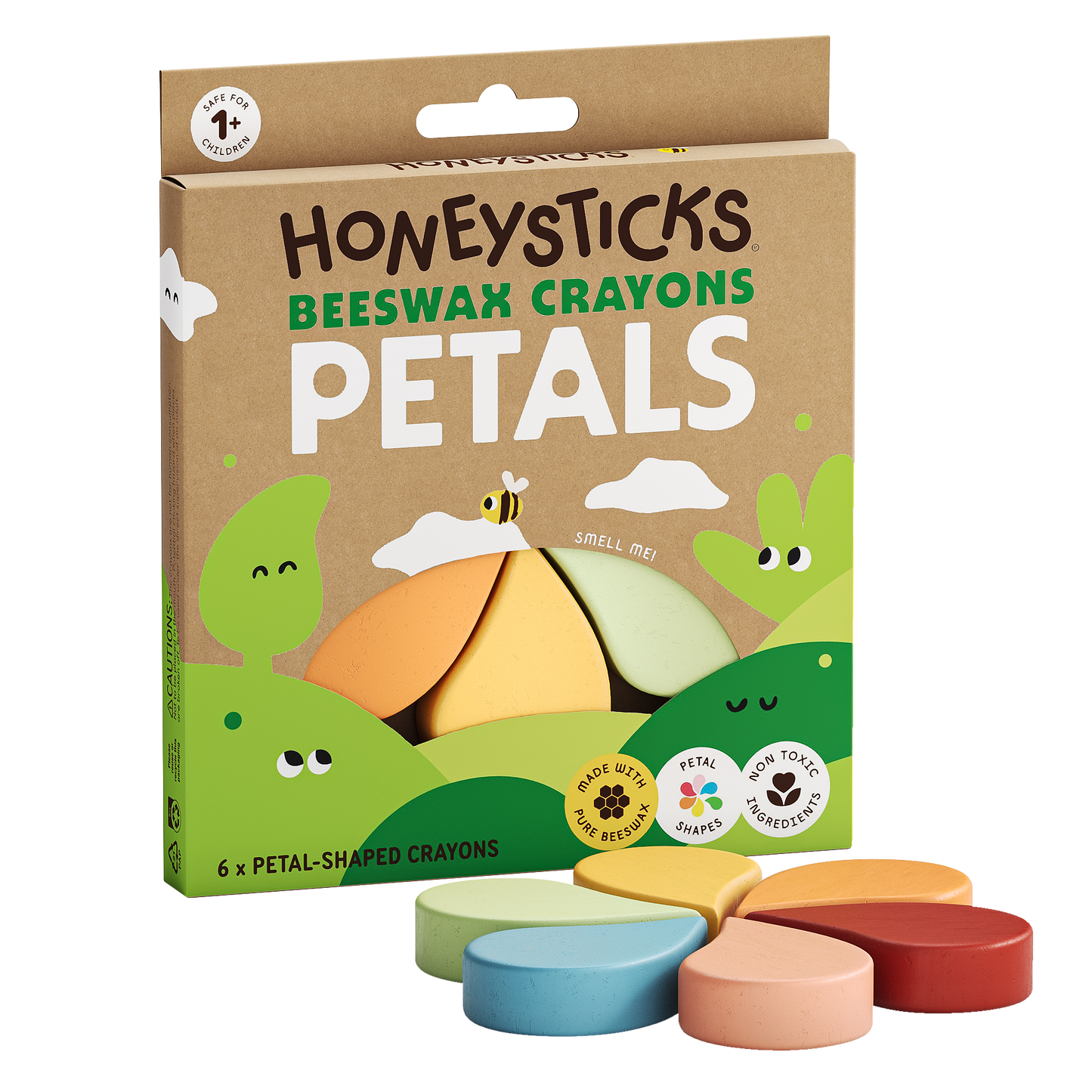 Petals Beeswax Crayons - 6 Pack