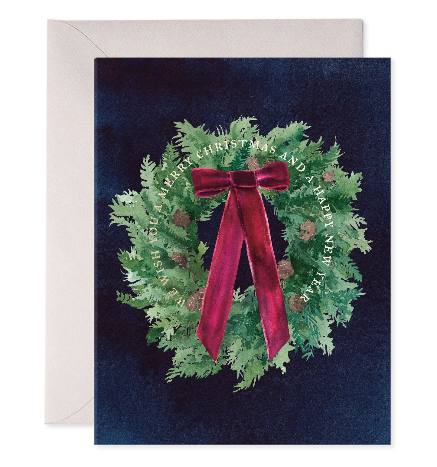 Boxed Cards - Velvet Bow Wreath