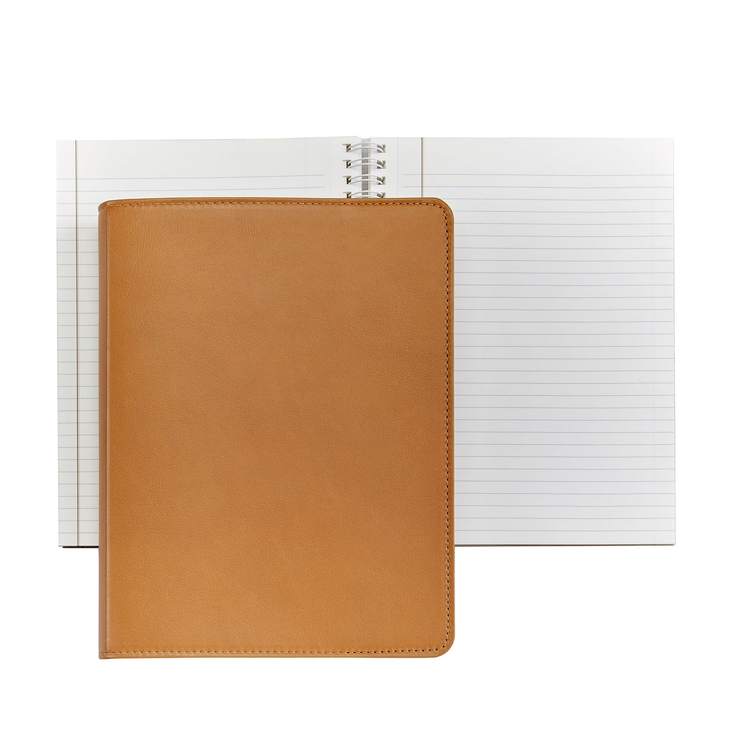 9" Spiral Journal - British Tan Traditional Leather