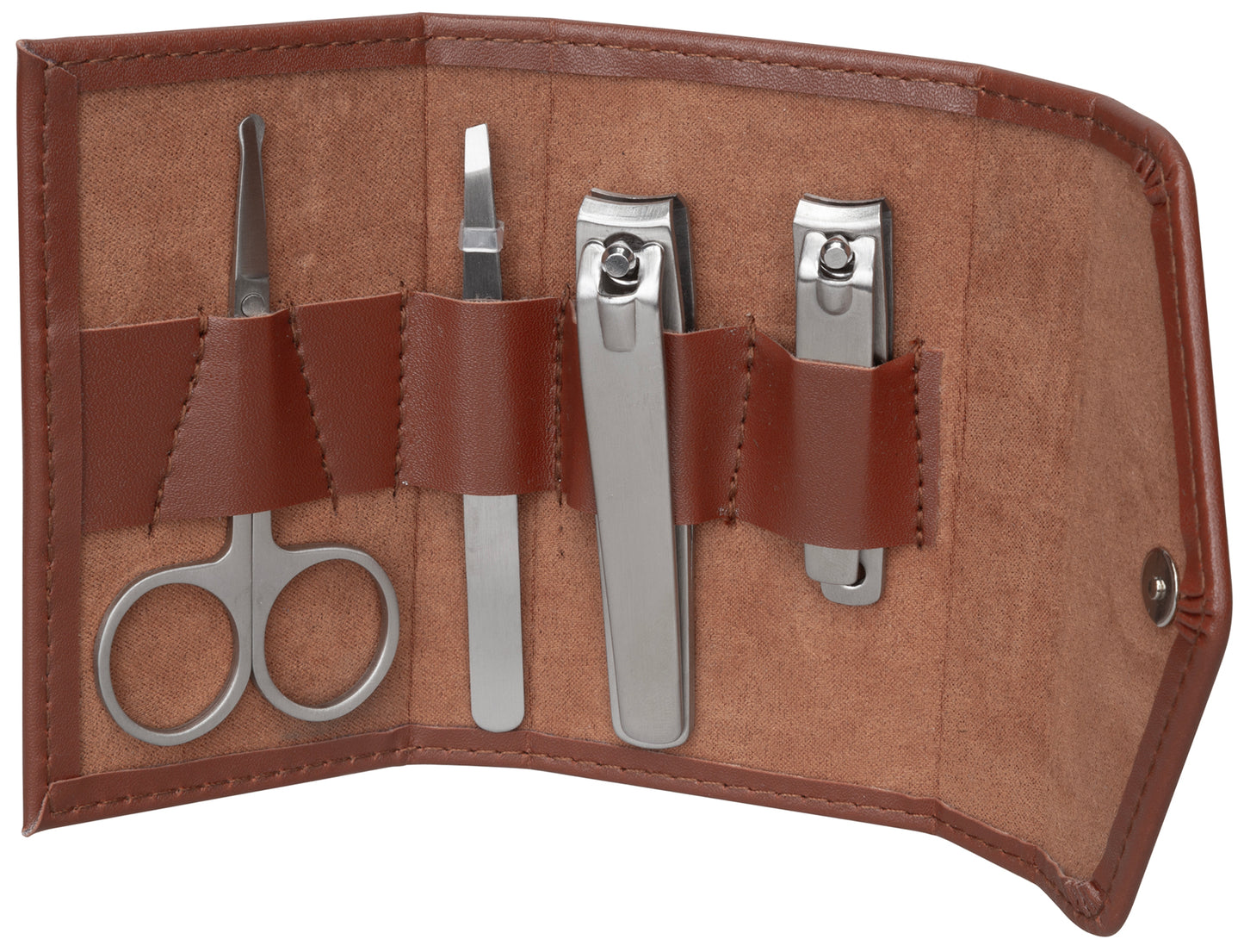 Manicure Set - Saddle Leather
