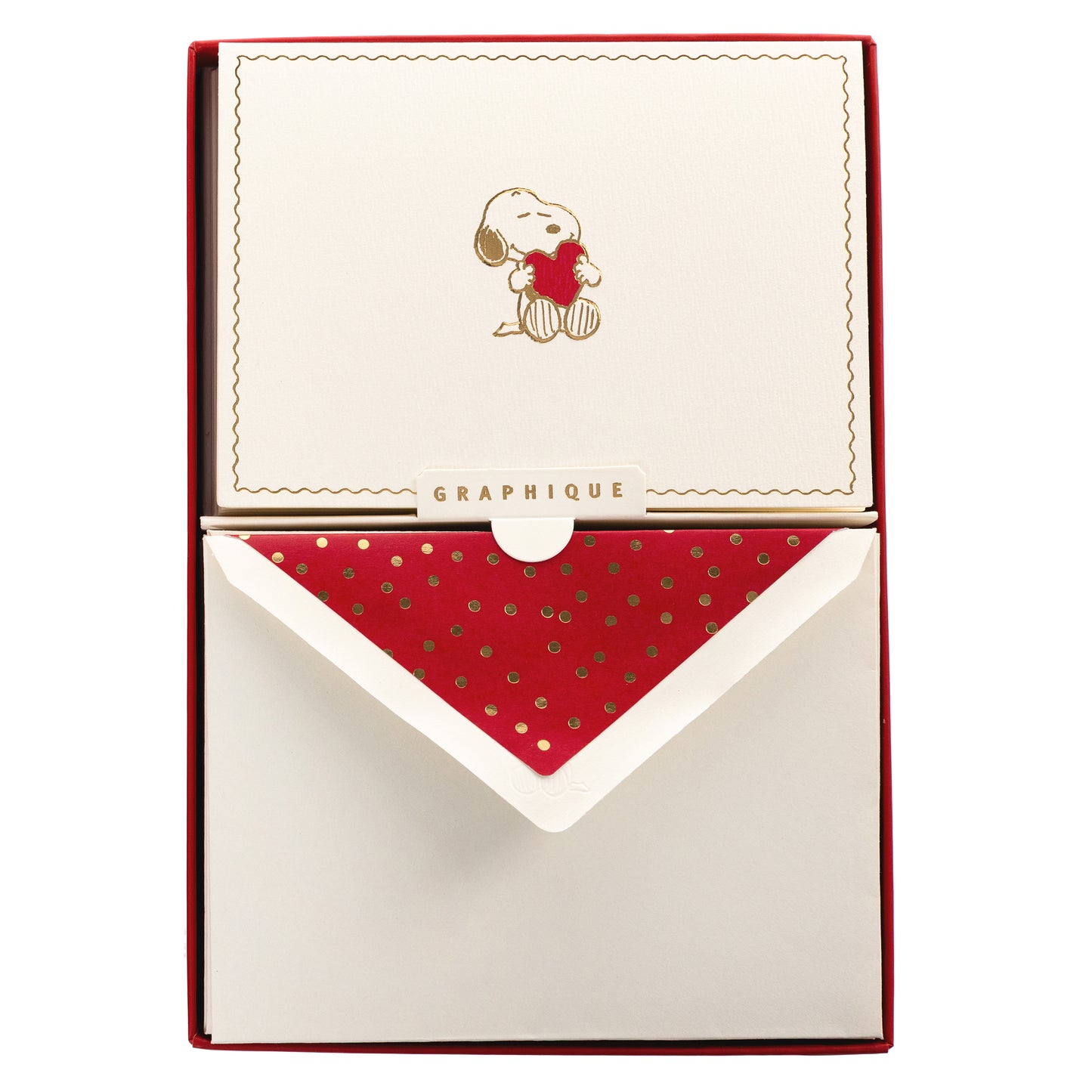 Luxe Boxed Cards - Peanuts Heart