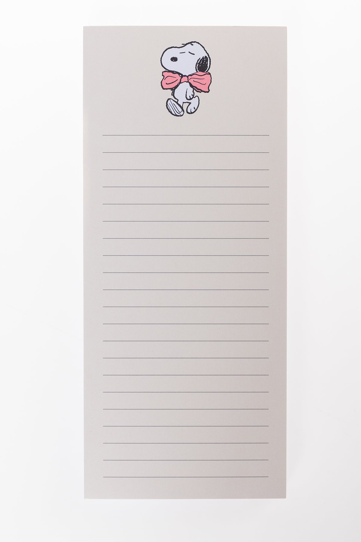 Snoopy Pink Bowtie Magnetic Notepad