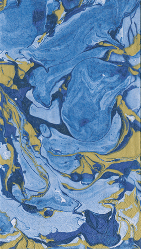 Guest Towel - Marbled Blue