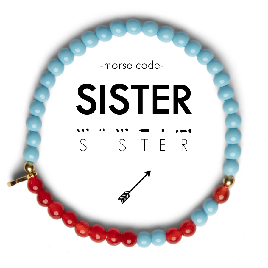 Sorority Morse Code Bracelet - Pi Beta Phi