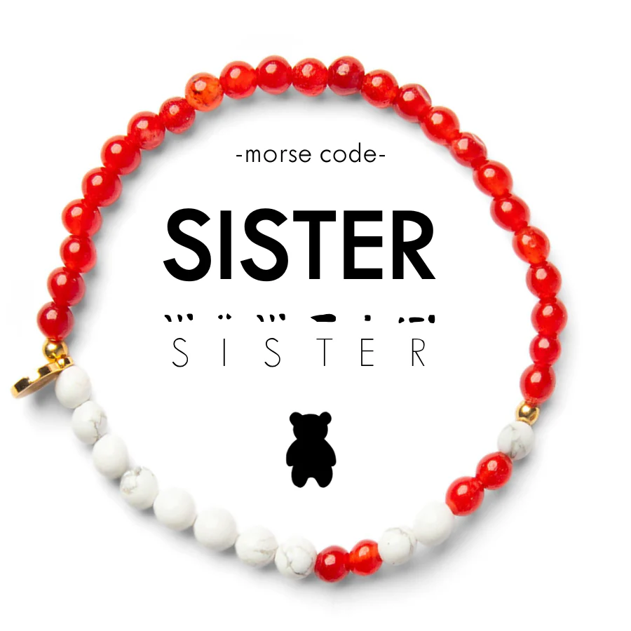 Sorority Morse Code Bracelet - Alpha Phi