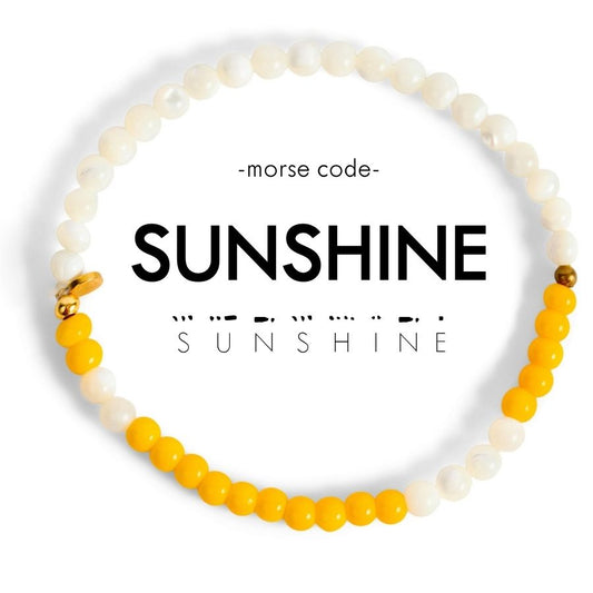 Morse Code Bracelet - Sunshine