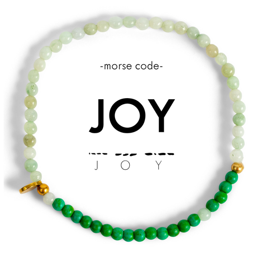 Morse Code Bracelet - Joy
