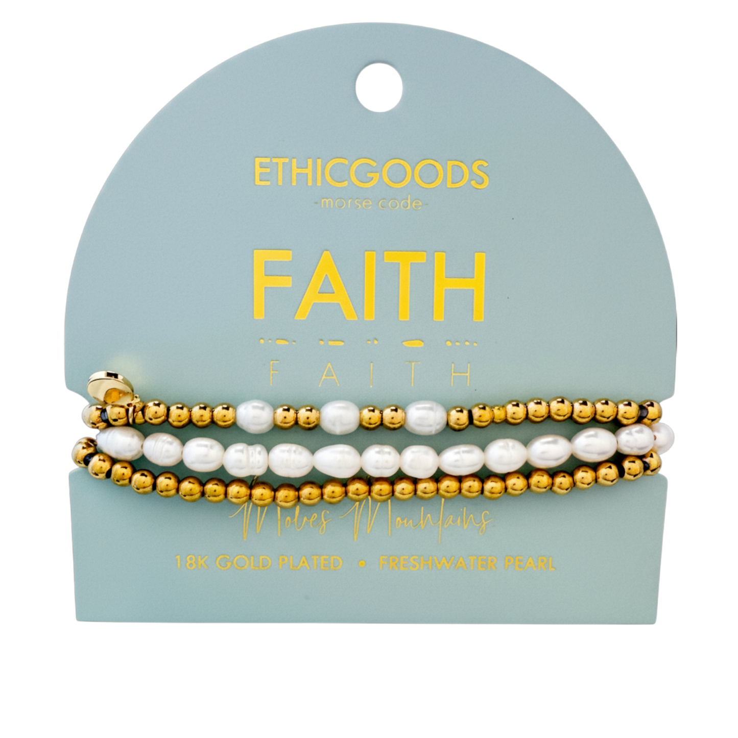 Morse Code Bracelet Stacking Set - Faith