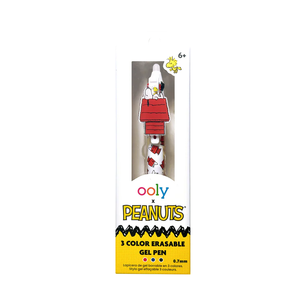 OOLY x Peanuts 3 Color Erasable Gel Pen