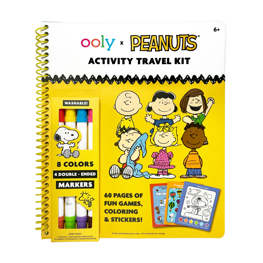 OOLY x Peanuts: Activity Travel Kit & Double-Ended Markers