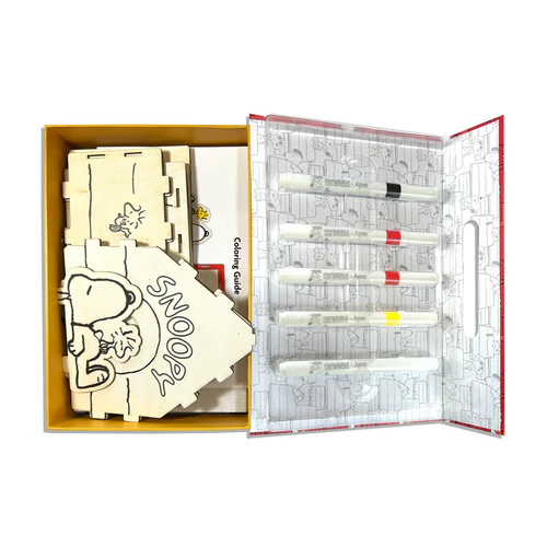 OOLY x Peanuts: Color-in Wooden Birdhouse Kit