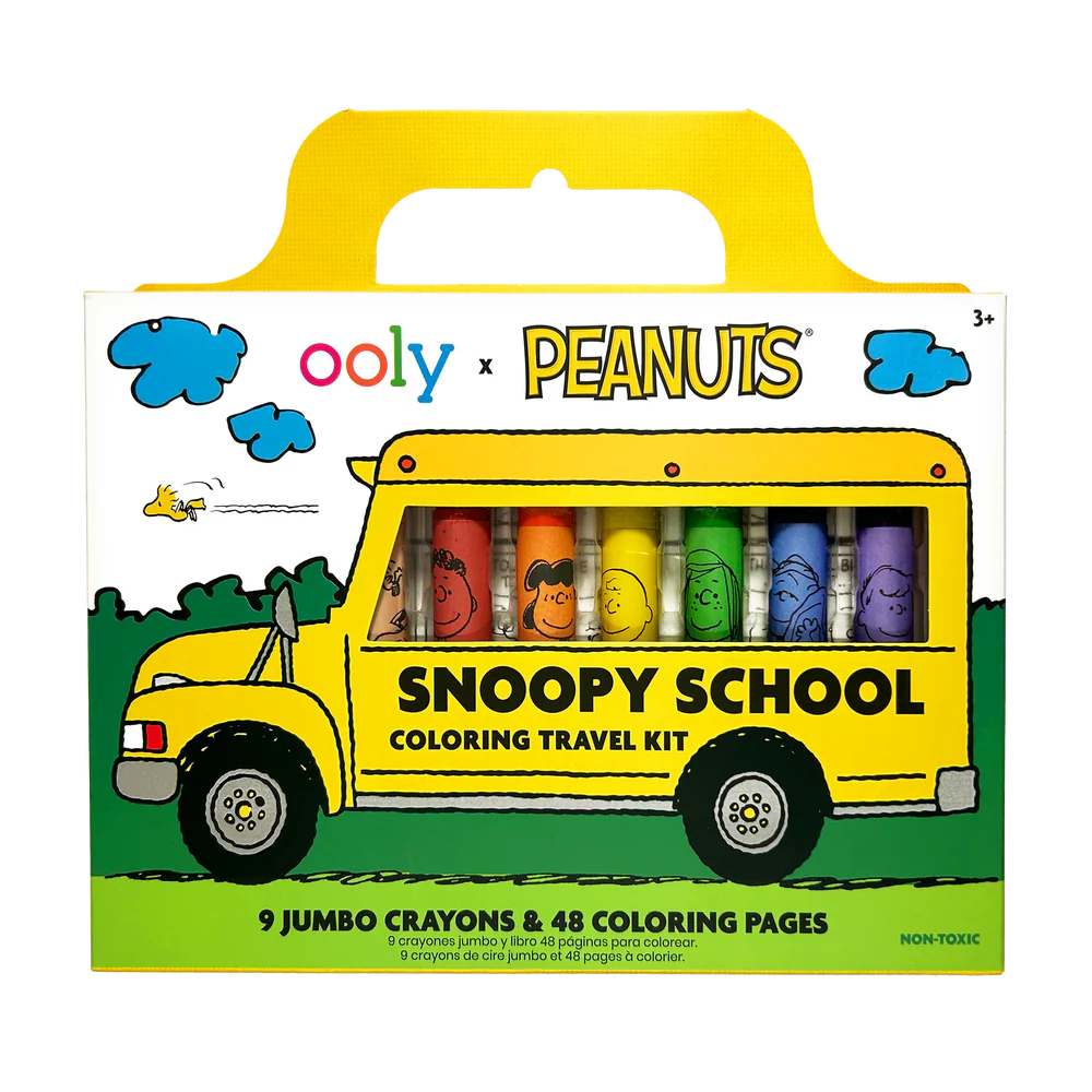 OOLY x Peanuts Snoopy School Coloring Travel Kit