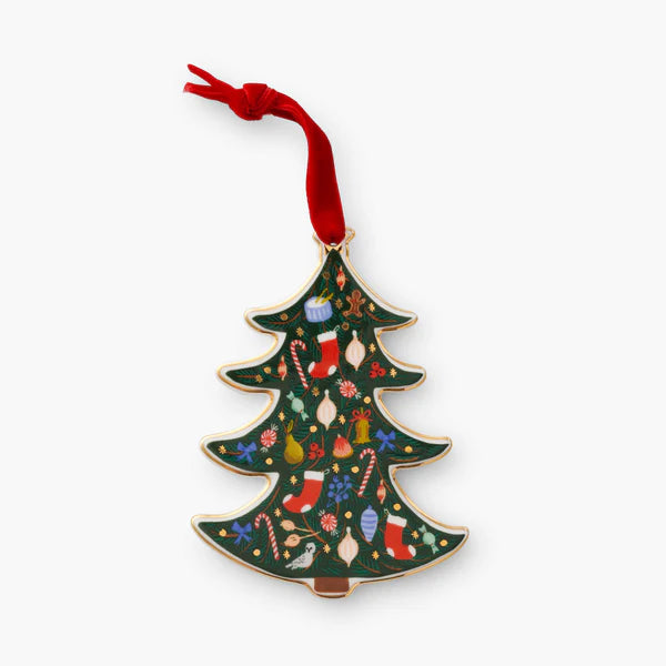 Porcelain Ornament - Holiday Tree