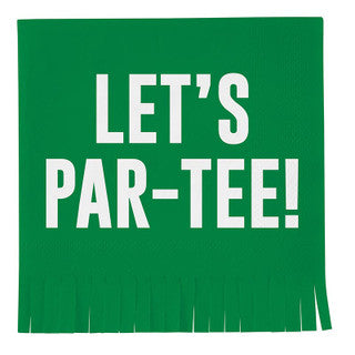 Beverage Napkin - Fringe - Let's Par-Tee!