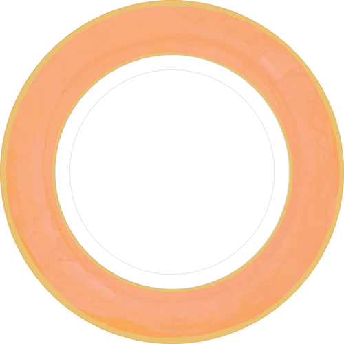 Dinner Plates - Watercolor Melon